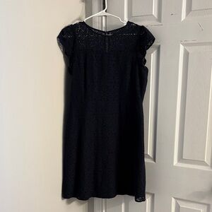 Ann Taylor Navy Lace Mini Dress